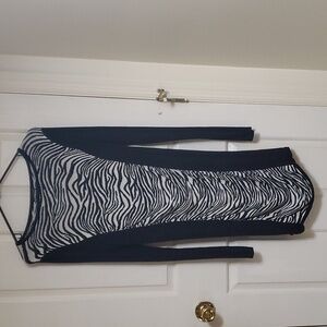 Express. Zebra print dress.